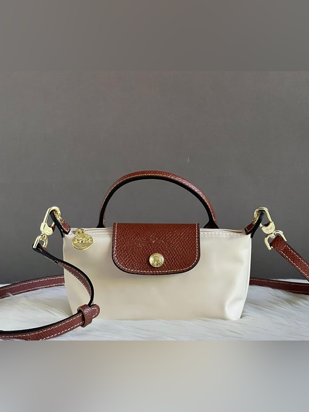 Longchamp XS Le Pliage Original Pouch with Strap
